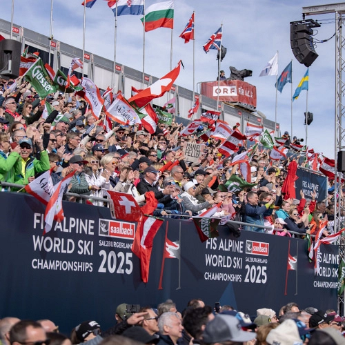 Spectators at Audi FIS Ski World Cup Finale 2024